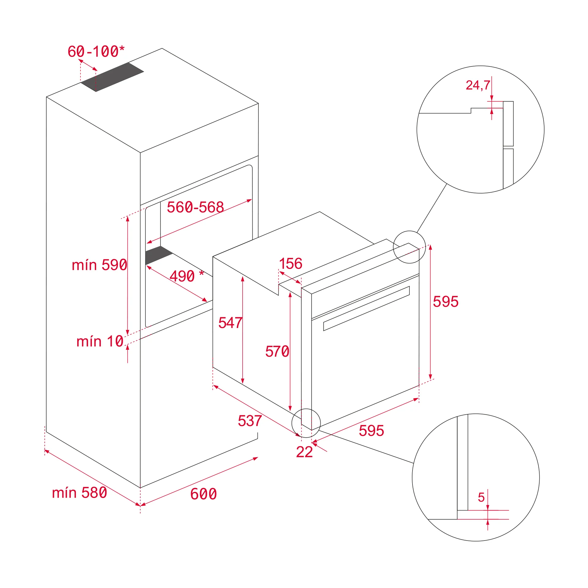 Horno multifunción HLB 8408 BK con sistema EasySteam para cocinar al vapor - Image 4