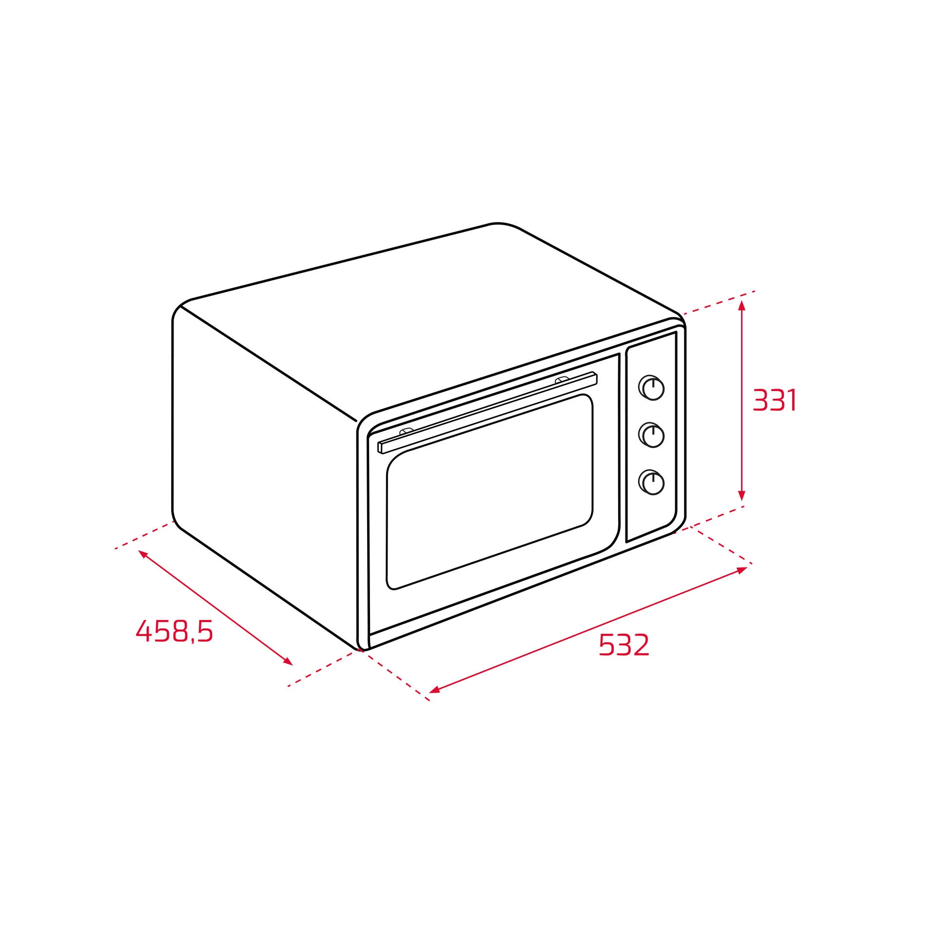 Horno de sobremesa GrandChef con grill y 4 funciones de cocinado - Image 3