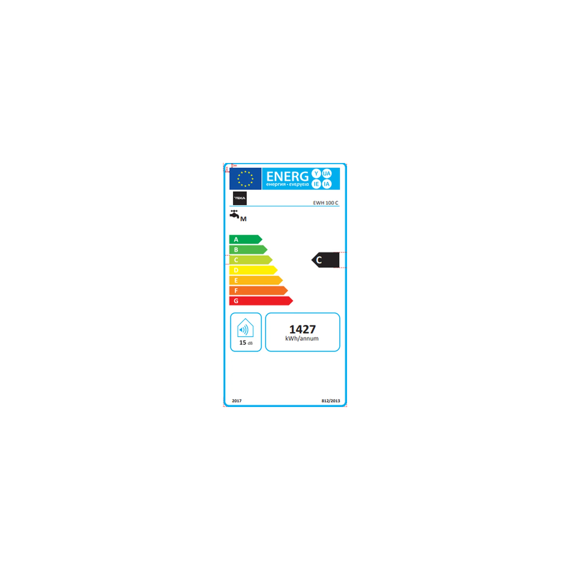 Termo eléctrico EWH 100 C de 100 litros con instalación vertical - Image 3