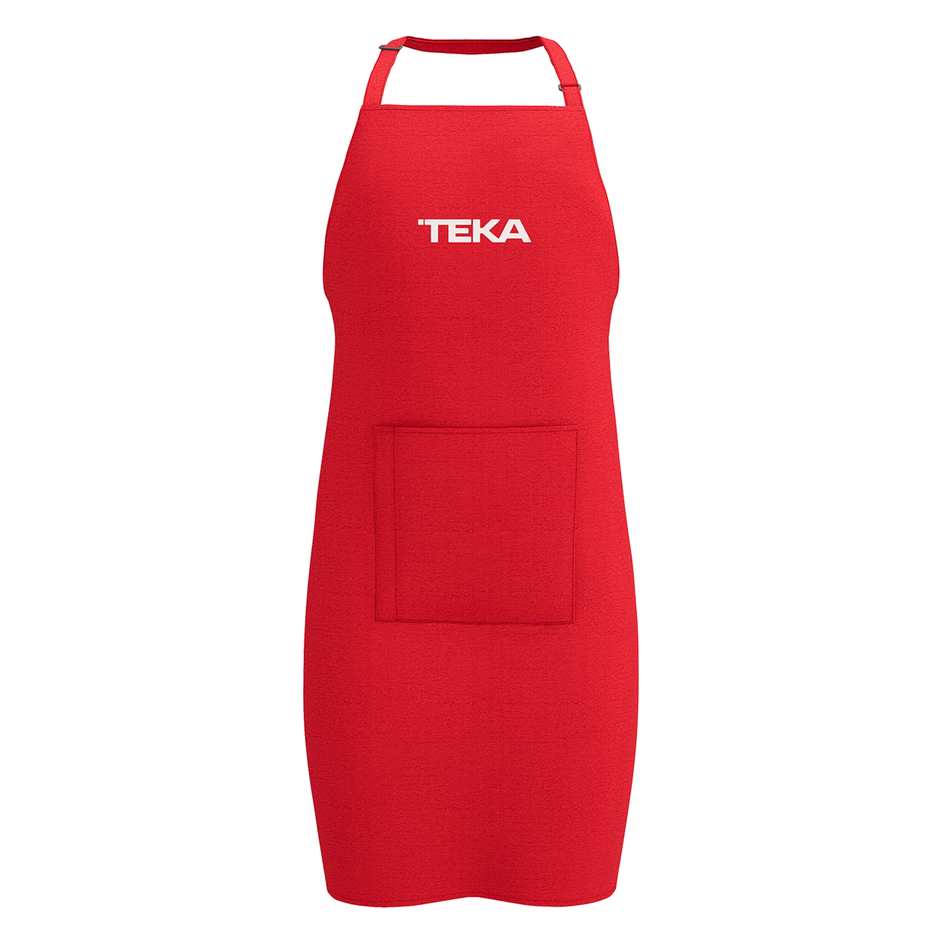 Delantal de cocina con bolsillo frontal y cuello ajustable