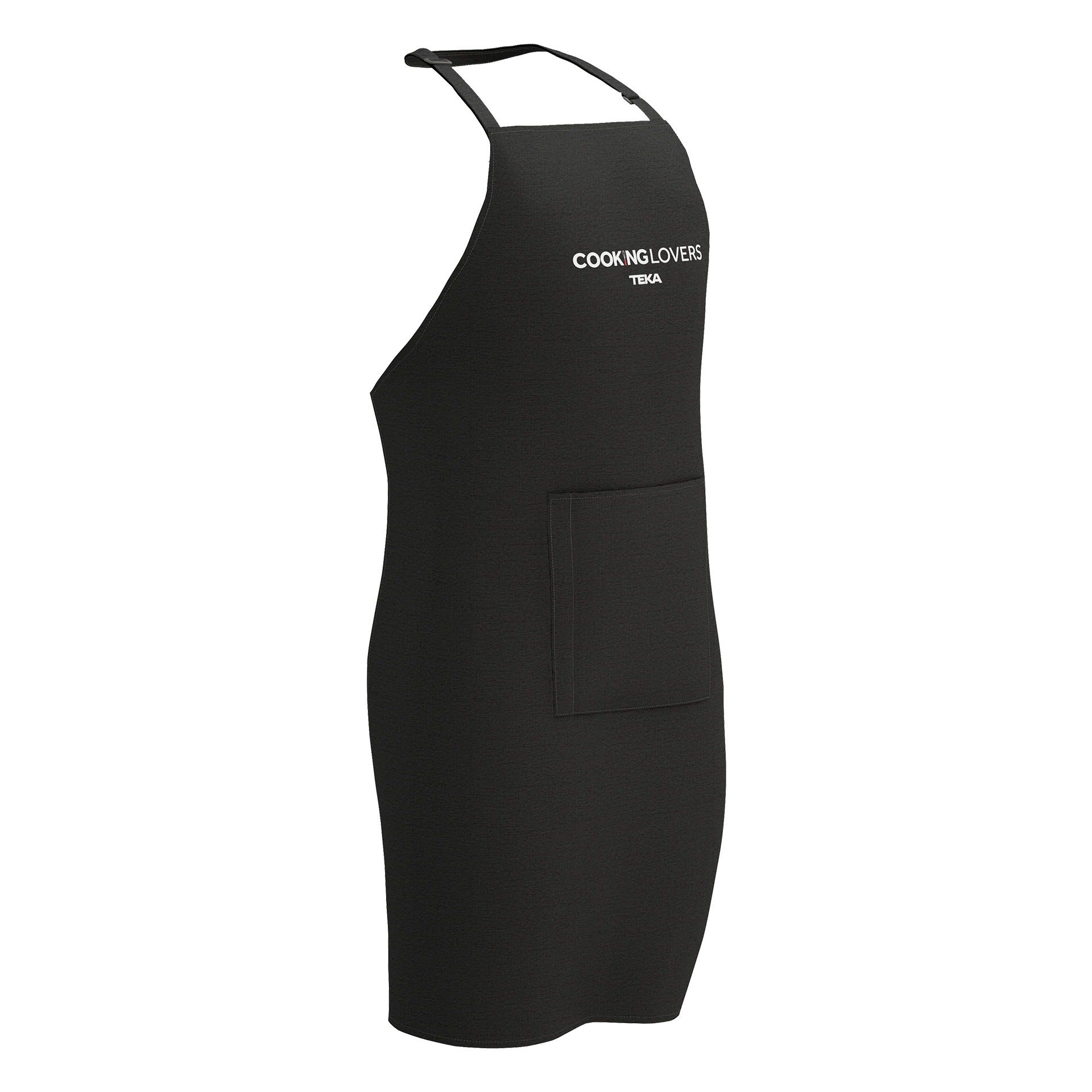 Delantal de cocina con bolsillo frontal y cuello ajustable, diseño Cooking Lovers - Image 2