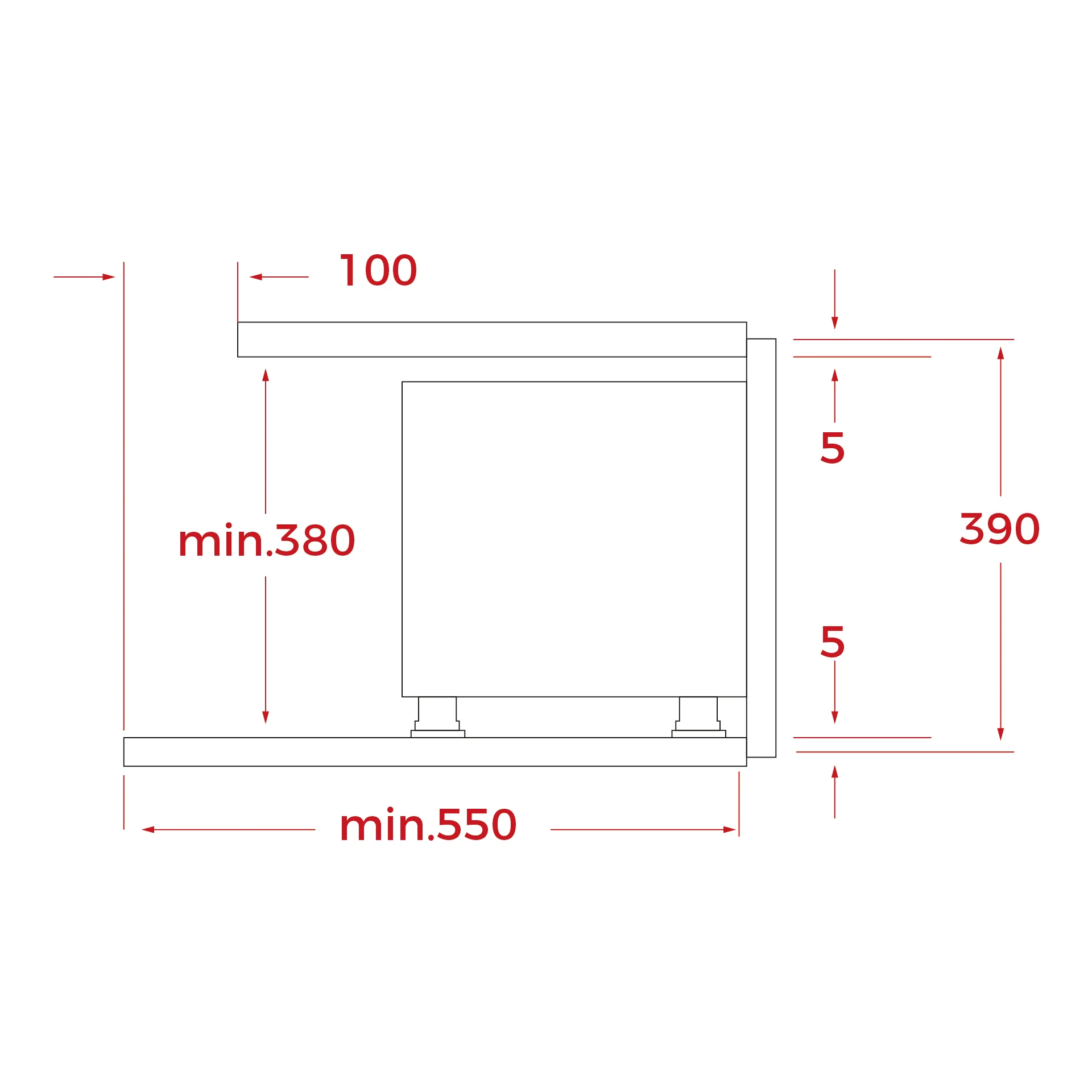 Microondas integrable NEO MS 6220 BI con base cerámica y apertura de puerta a la izquierda - Image 8