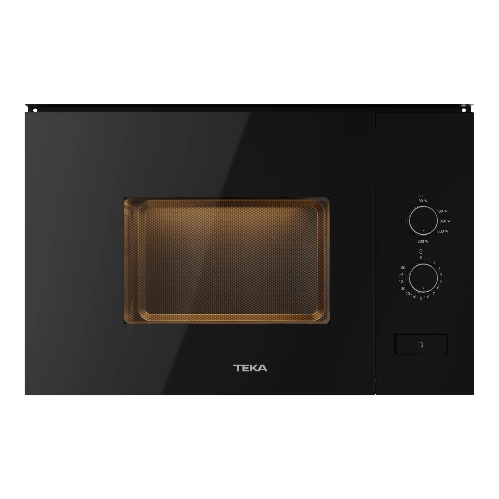 Microondas integrable ML 820 FI en acabado cristal negro con plato giratorio - Image 2