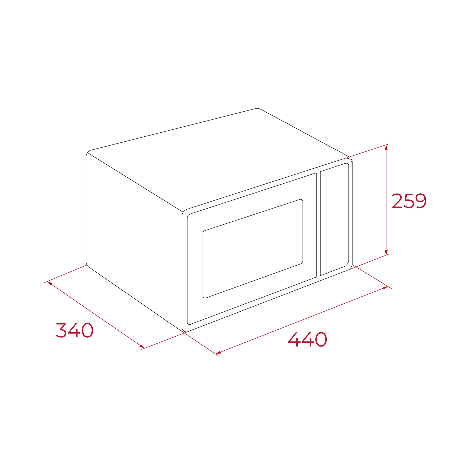 Microondas MWE FS20 G de libre instalación de 20L con función grill - Image 3