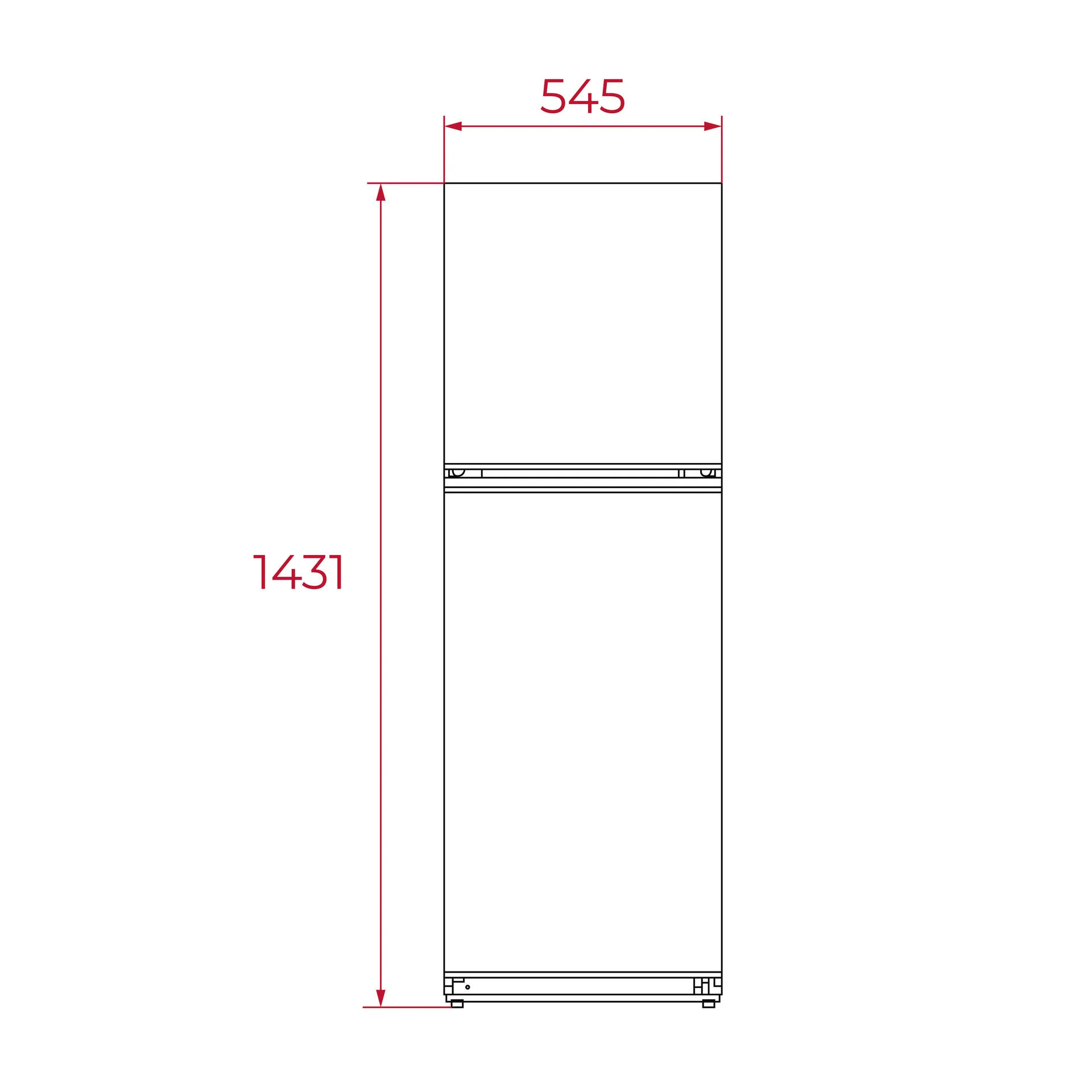 Frigorífico de dos puertas RTF 2510 de libre instalación de 143 cm de alto y Cajón FreshBox - Image 3