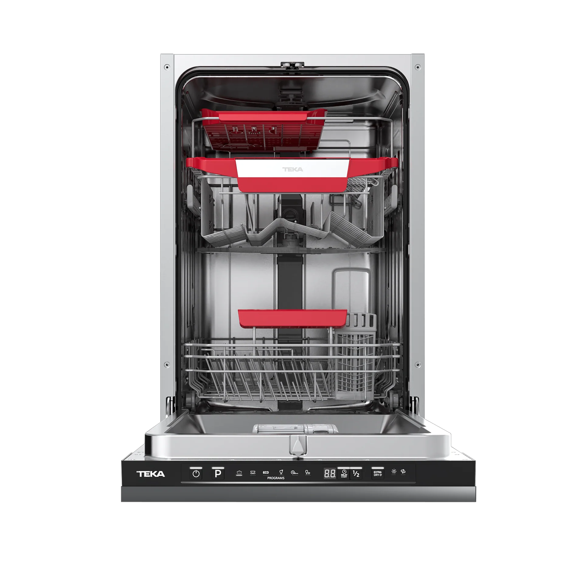 Lavavajillas integrable DFI 44850 con capacidad de 10 cubiertos, puerta deslizante y bandeja deslizante Extra Tray - Image 2