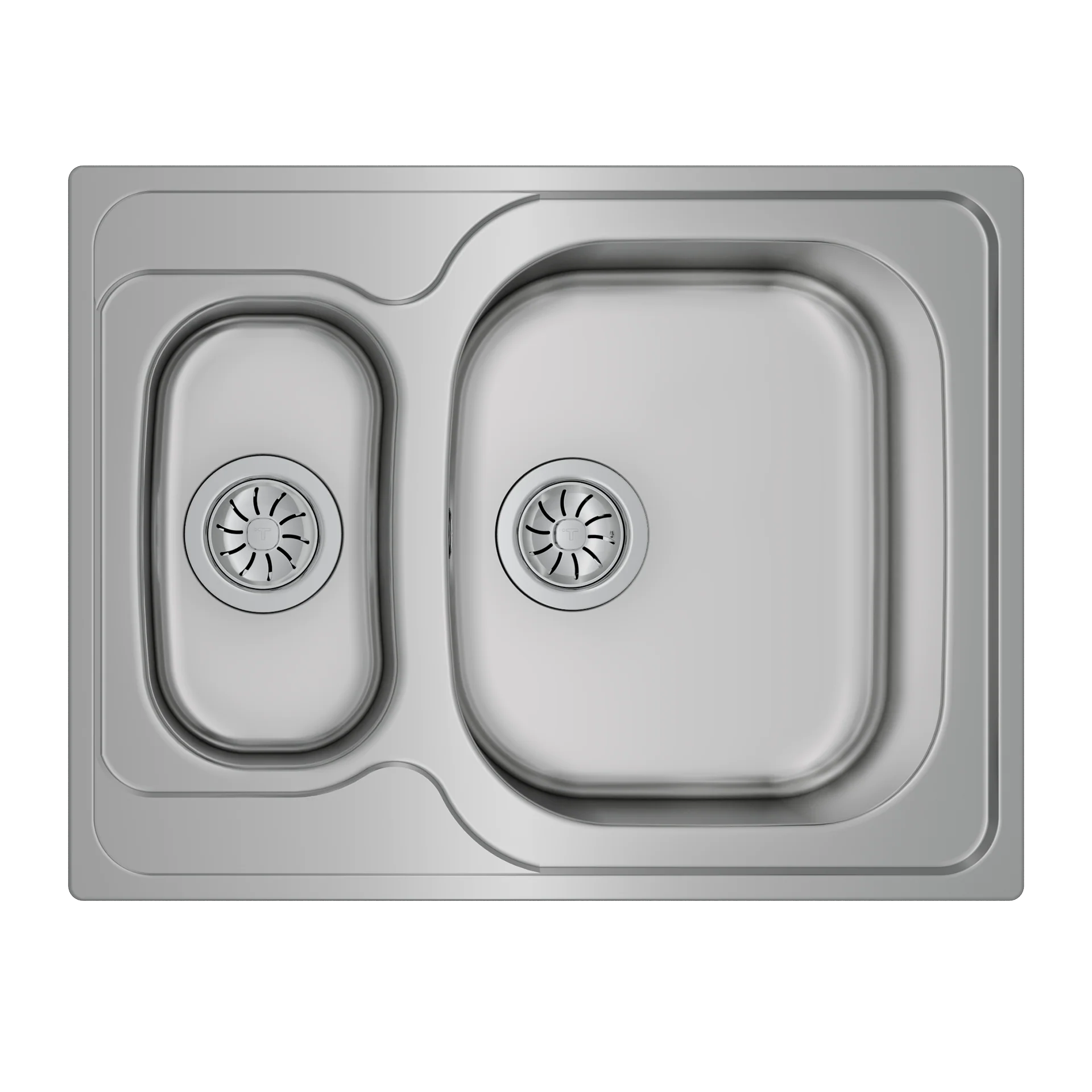 Fregadero reversible encastrado Universe 60 T-XP 1½B de acero inoxidable - Image 2