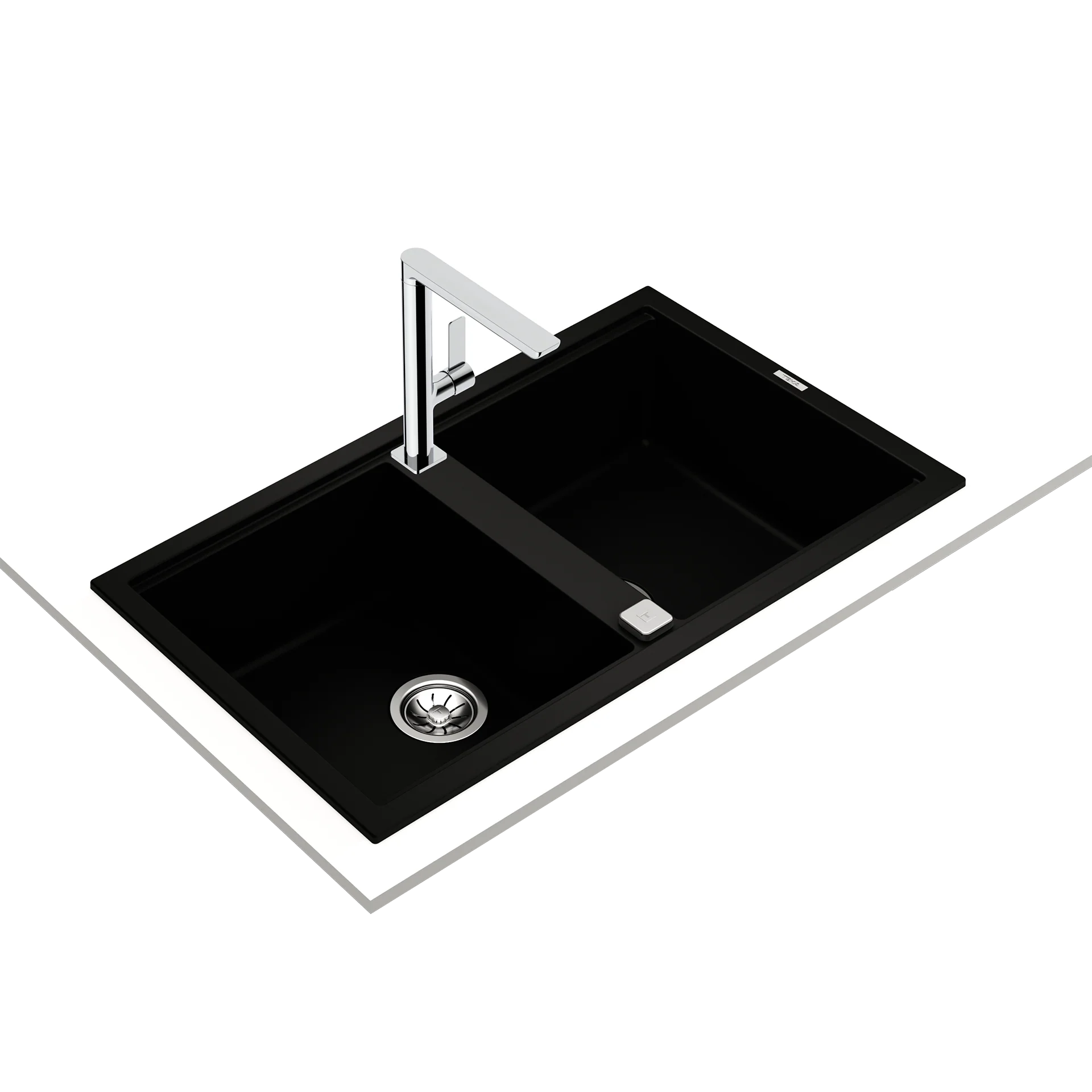 Fregadero Nova 90 B-TG 2B de dos cubetas