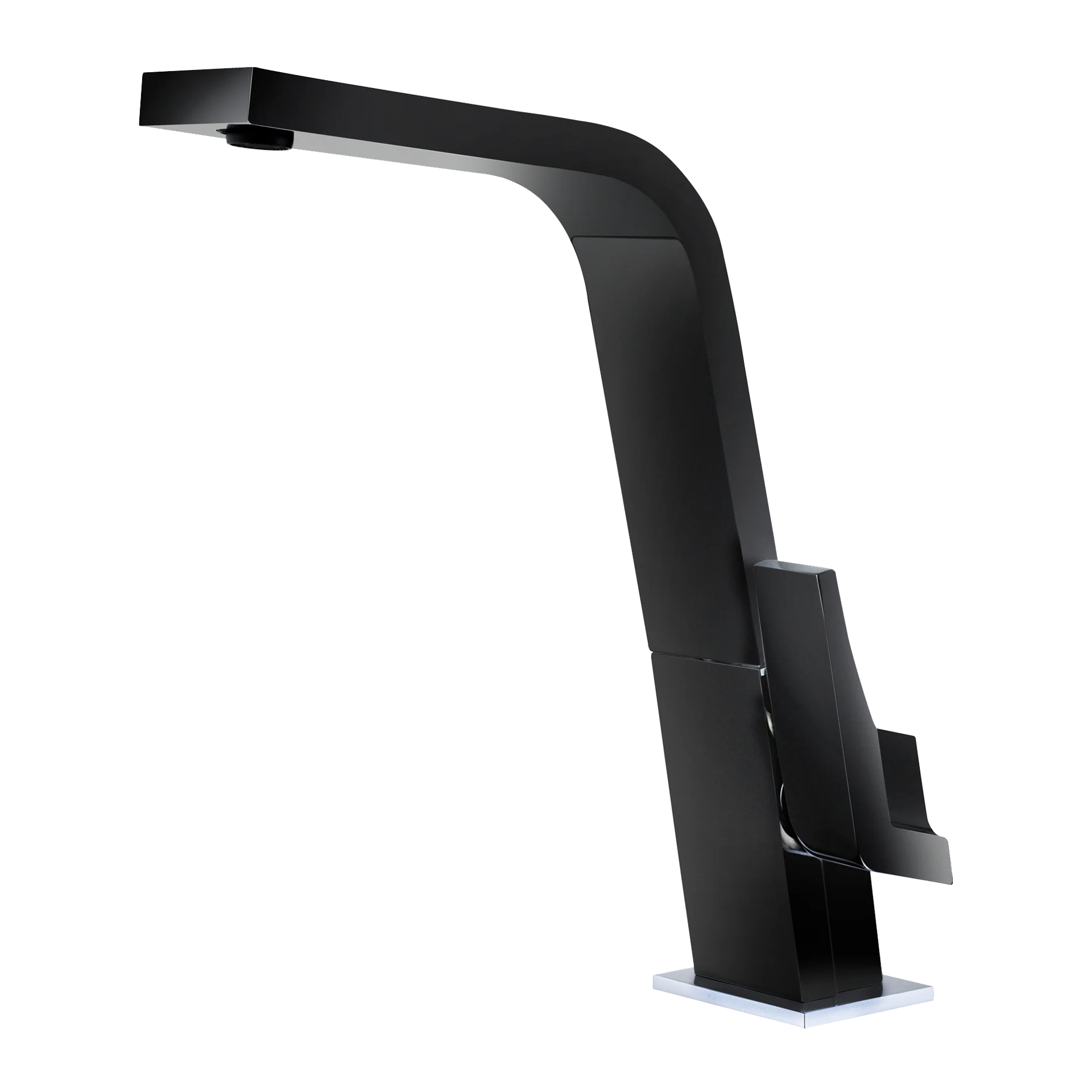 Grifo de cocina monomando IC 915 negro con caño alto plano