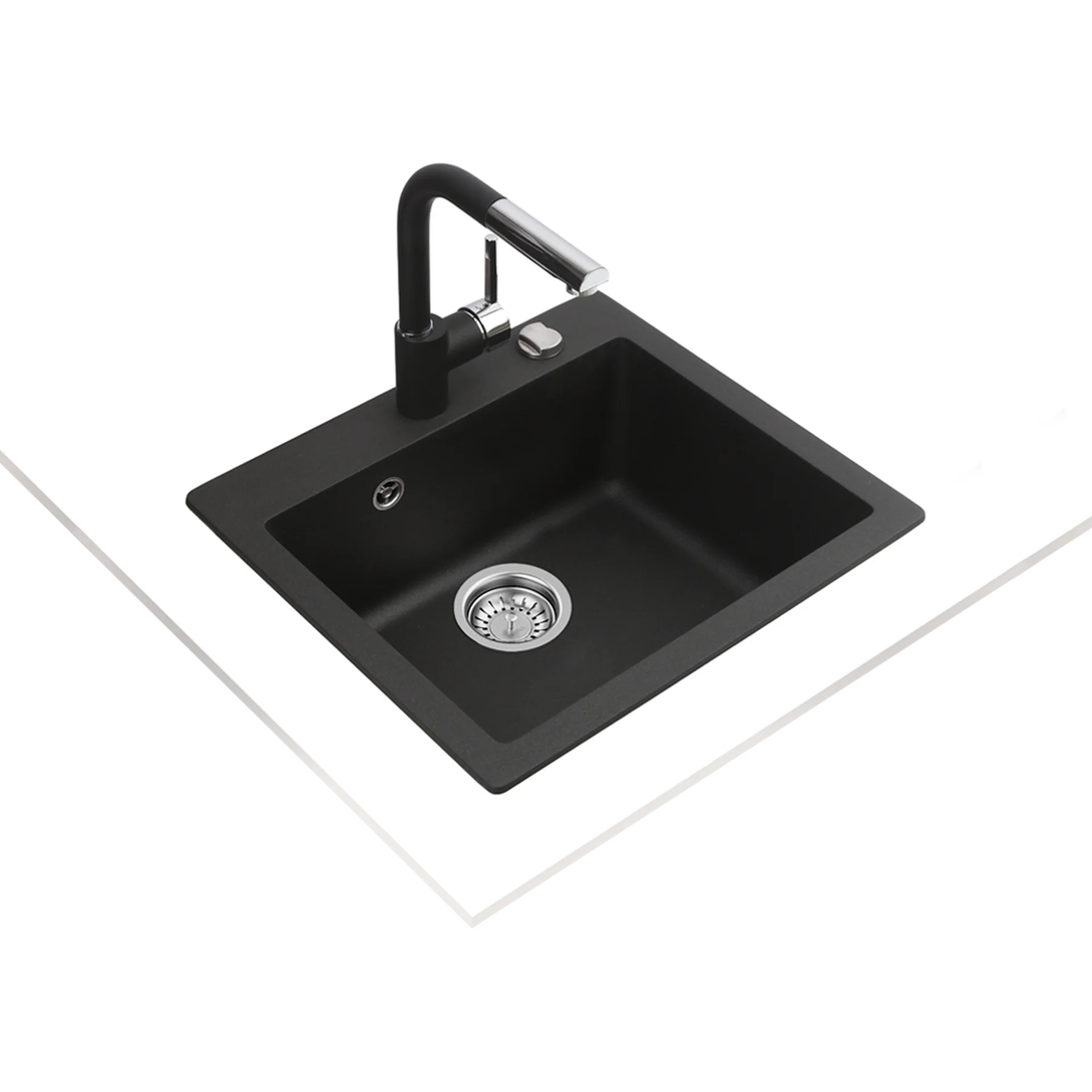 Fregadero Tequartz Clivo 50 S-TQ 1B encastrado de una cubeta