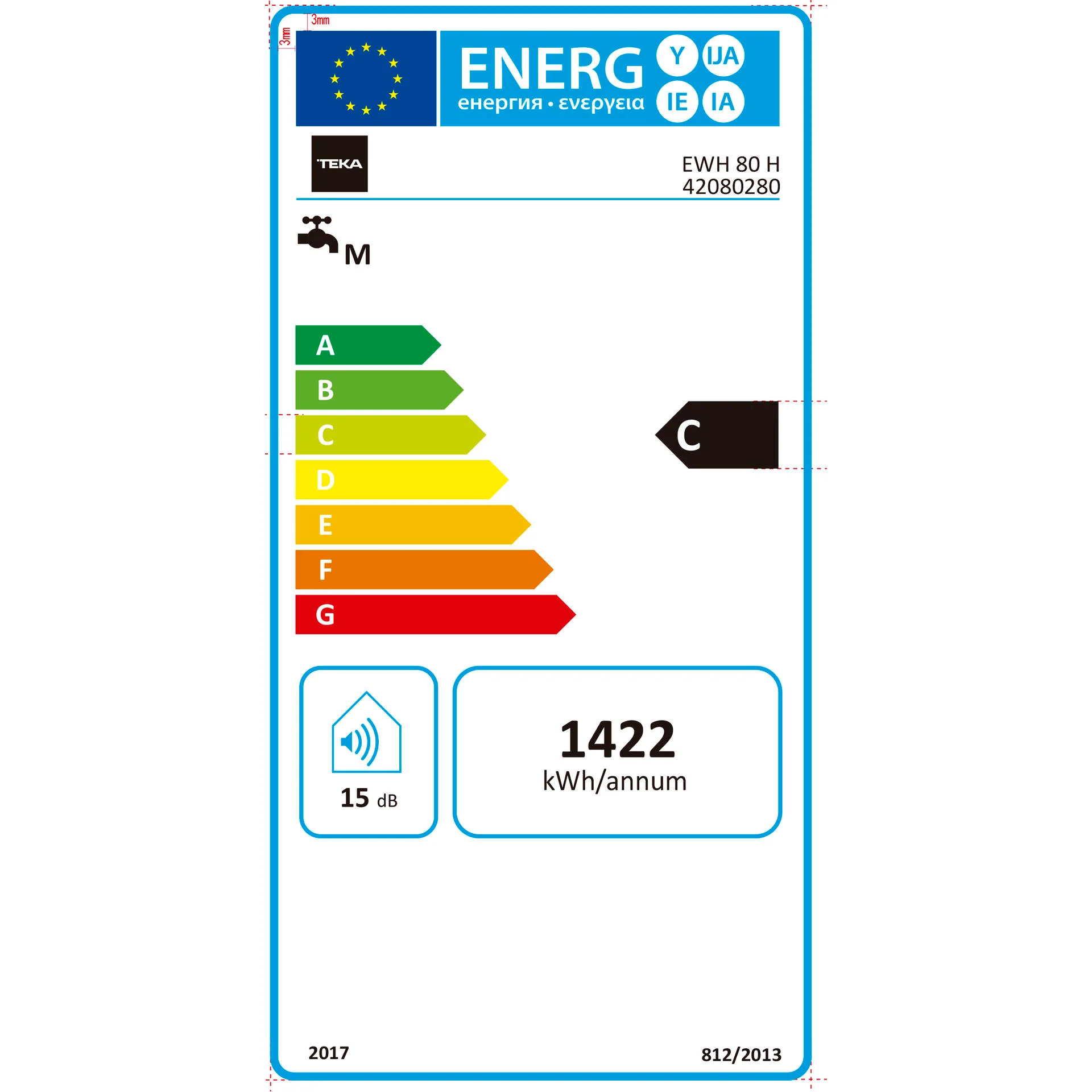 Termo eléctrico EWH 80 H VR01 de 80 litros con instalación vertical y horizontal - Image 3
