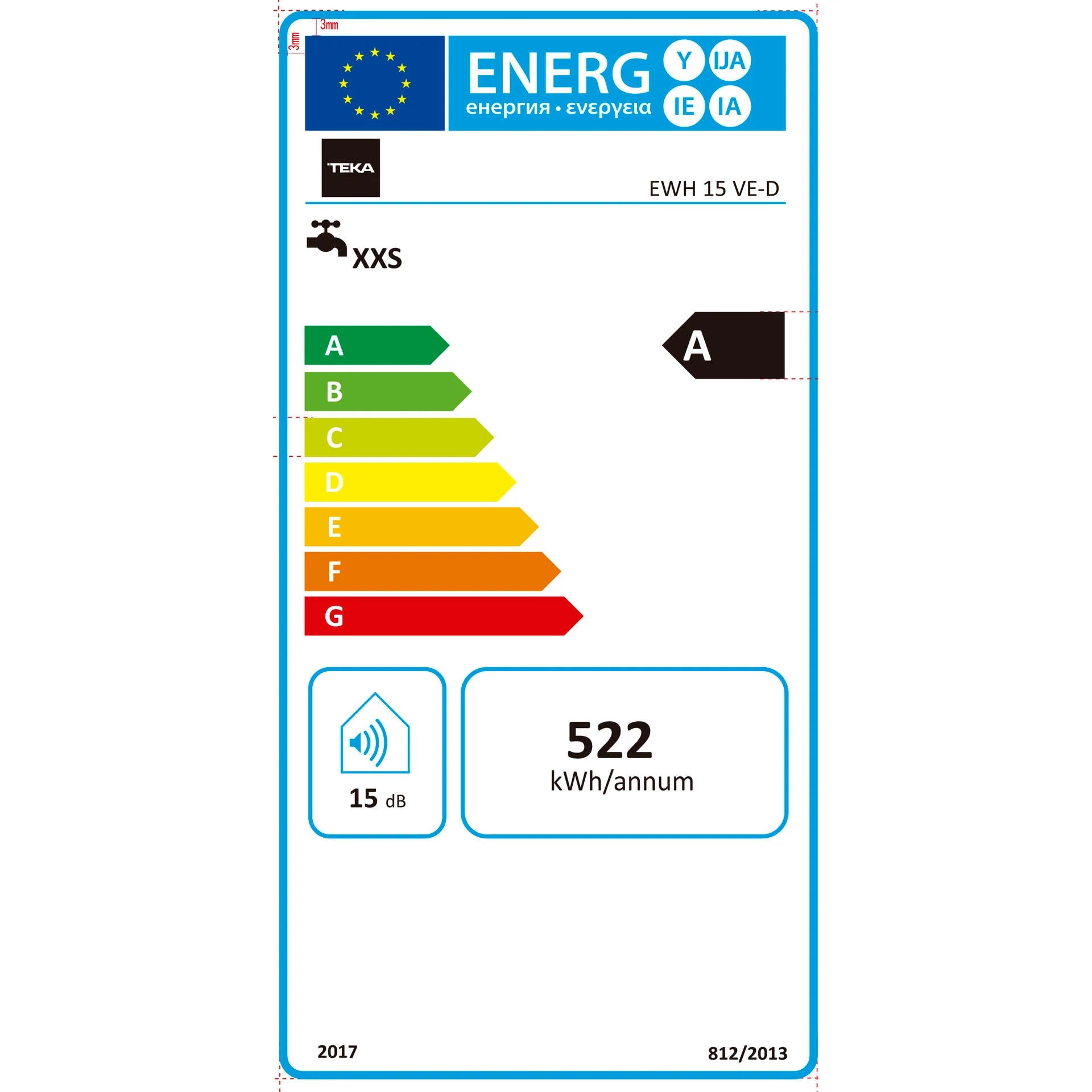 Termo eléctrico vertical SMART EWH 15 VE-D Smart Control de 15 litros con indicador de temperatura LED - Image 4